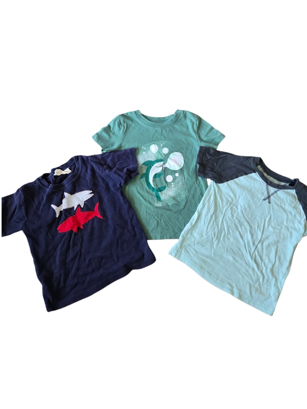 Cat & Jack Boys Short-Sleeve Tee Set - Navy, Teal & Light Blue
